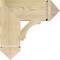 Ekena Millwork Imperial Arts & Crafts Rough Sawn Bracket, Douglas Fir, 6"W x 18"D x 18"H BKT06X18X18IMP03RDF - alternate 3
